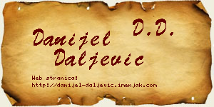 Danijel Daljević vizit kartica